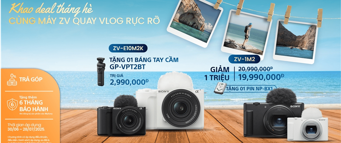 banner-Khuyến mãi Sony ZV-E10 Mark II