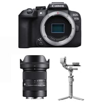 Canon EOS R10 Body + Sigma 18-50mm F2.8 DC DN (C) + DJI RS 4 Mini