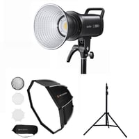 Godox SL100D + Softbox K&F Concept 90cm + Chân MD - 240A