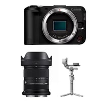 Canon EOS R50 V Body + Sigma 18-50mm F2.8 DC DN (C) + DJI RS 4 Mini