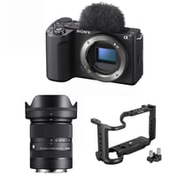 Sony ZV-E10 Mark II Body + Sigma 18-50mm F2.8 DC DN for Sony + SmallRig Cage for Sony ZV-E10 II 4867