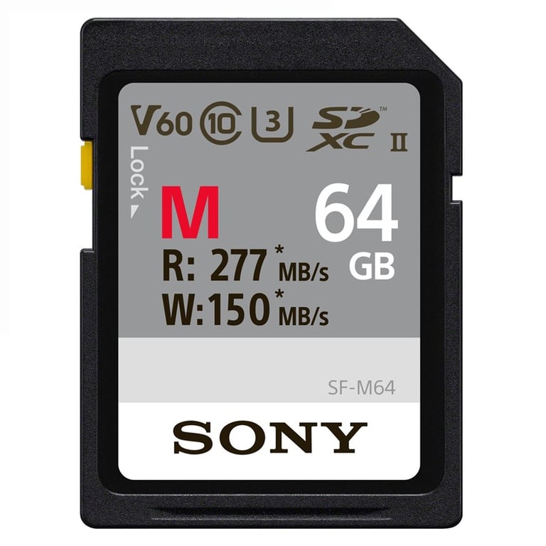 Thẻ nhớ SDXC Sony 64GB 277Mb/150Mb/s (SF-M64/T2)