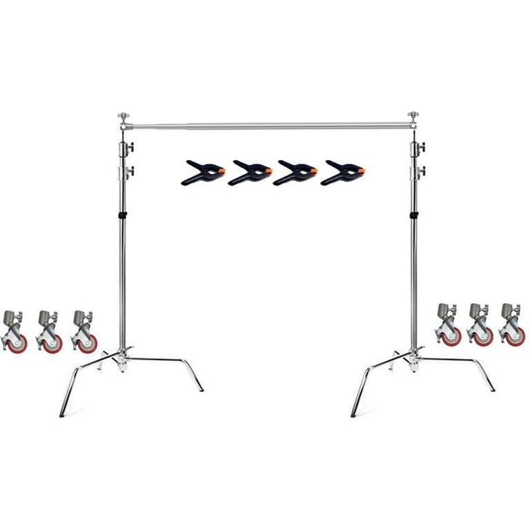 Bộ giá treo phông di động Inox 3.3m X 3M có bánh xe
