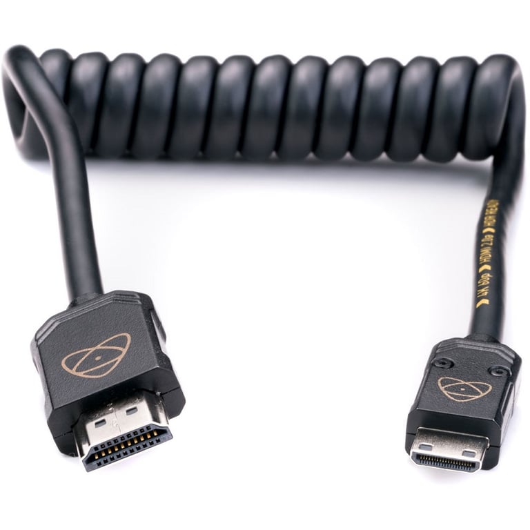 Dây HDMI Atomos AtomFLEX Coiled Mini-HDMI to HDMI Cable (12 to 24")