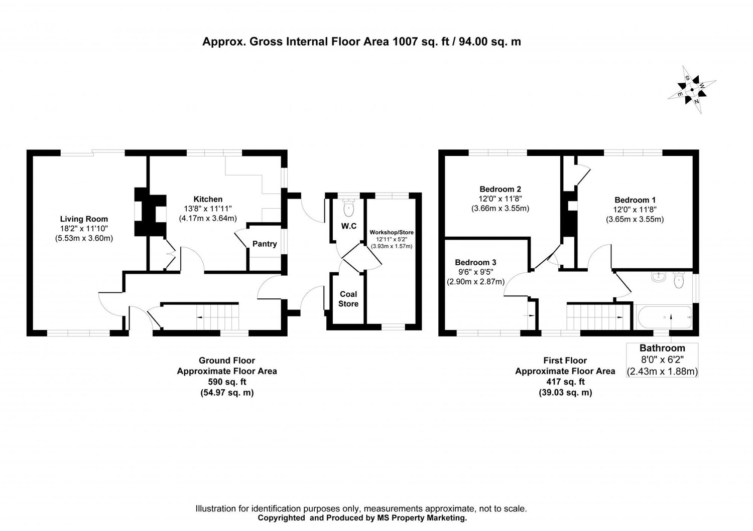 6 Sandsfield Avenue, Shiptonthorpe, York Floorplan