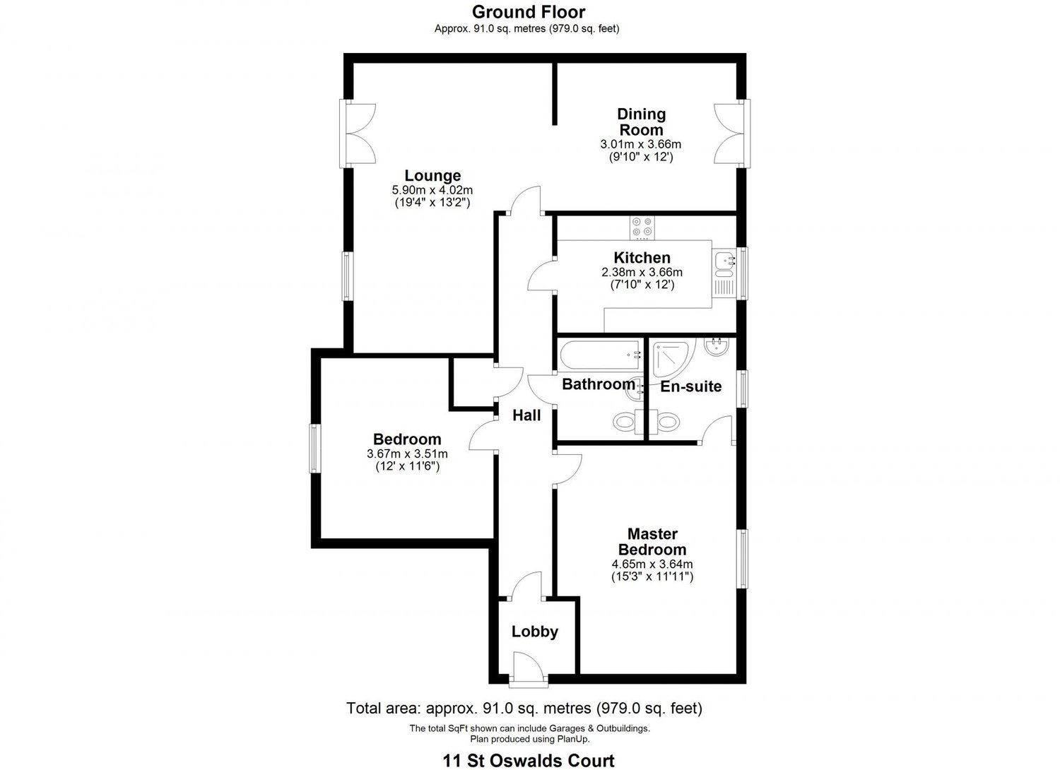 11 St. Oswalds Court, Fulford, York Floorplan