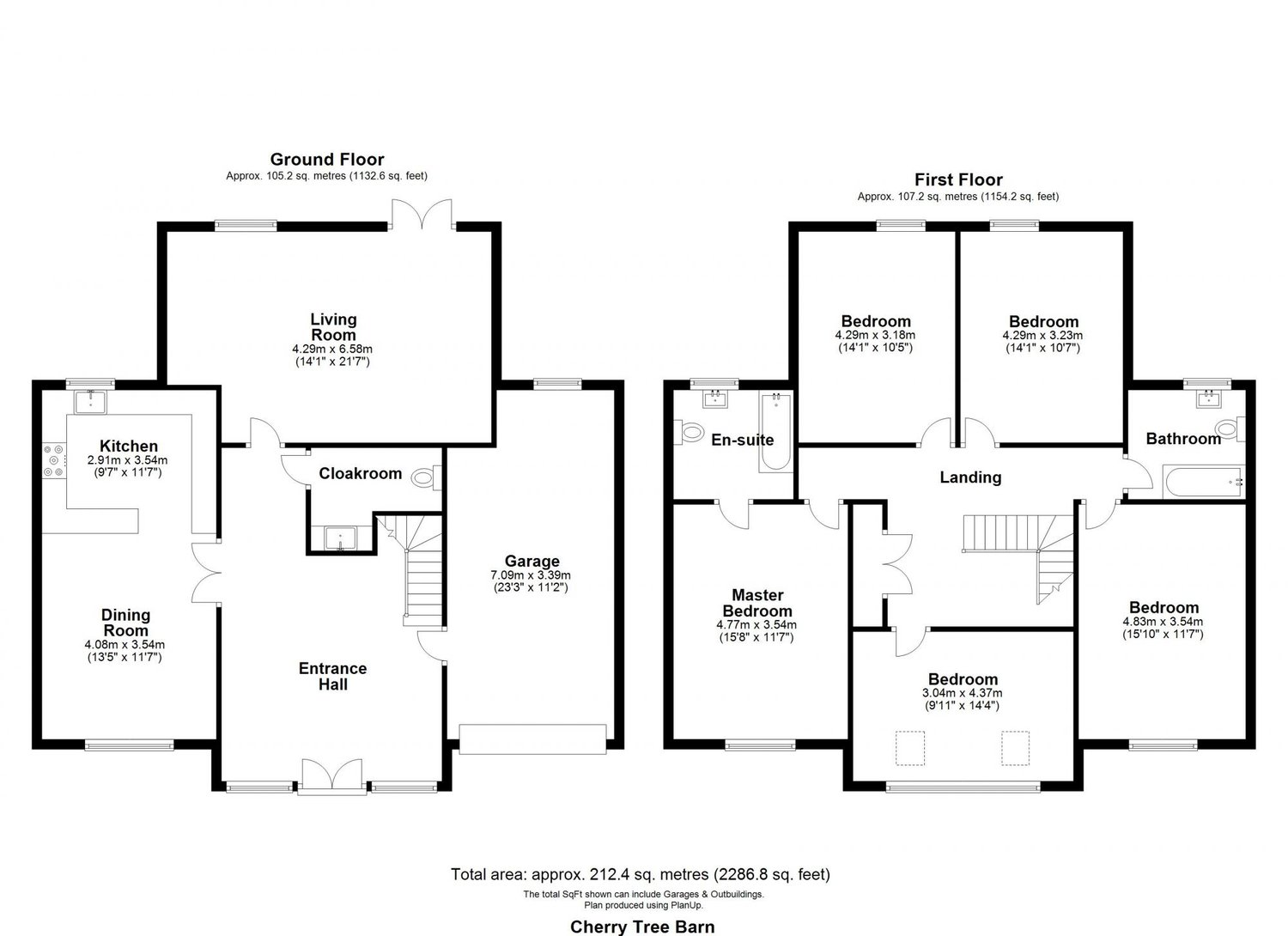 Cherry Tree Barn Main Street, Kelfield, York Floorplan