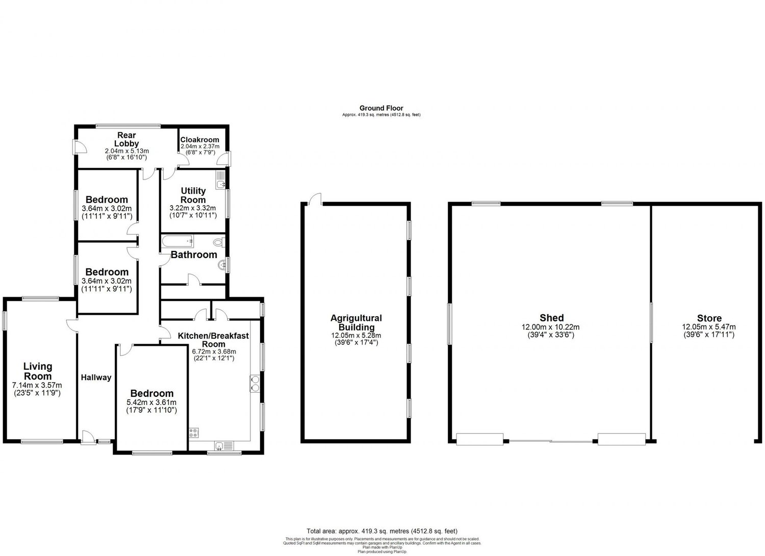 Dafford , Seaton Ross, York Floorplan