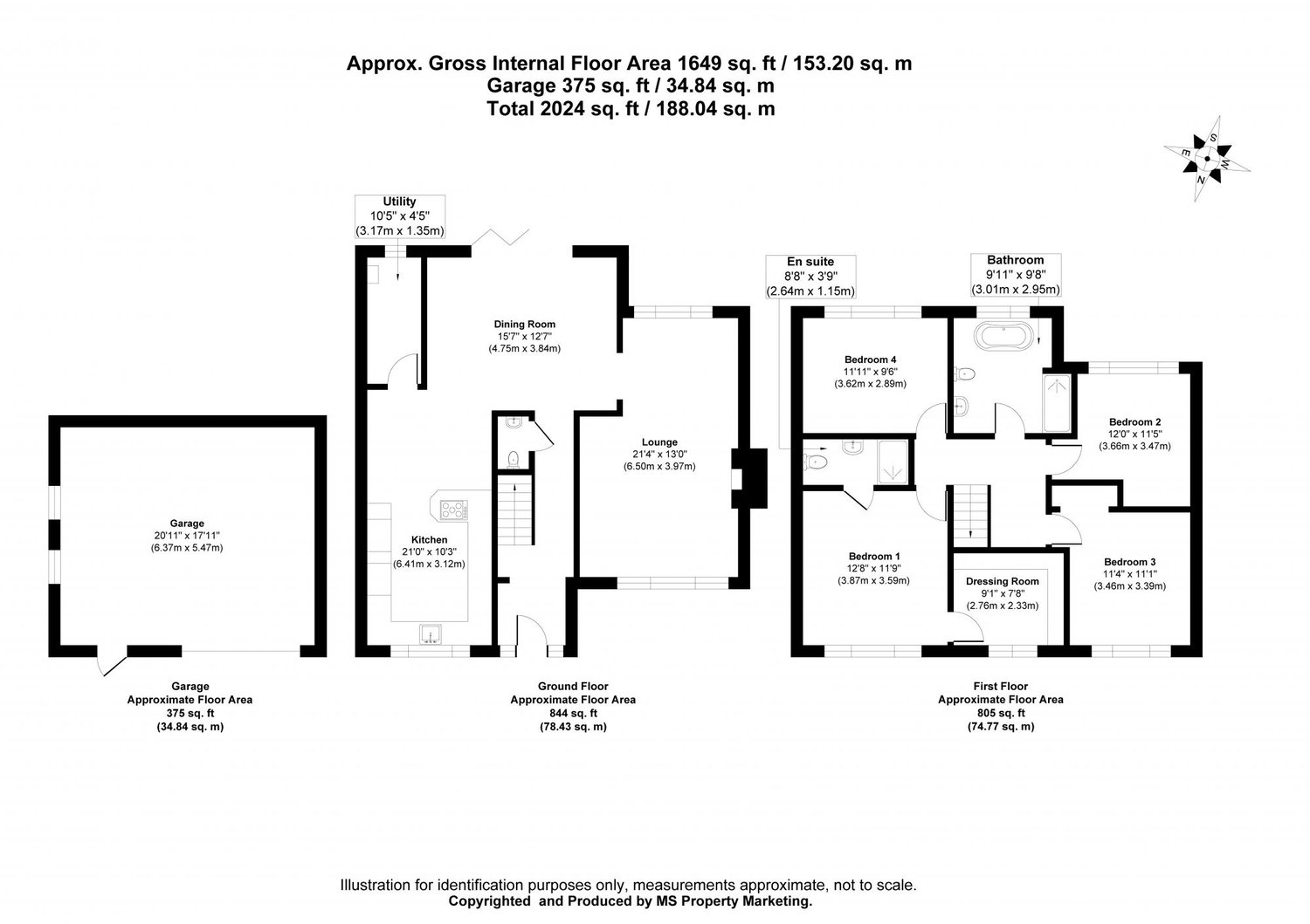 15 Hill Rise Drive, Market Weighton, York Floorplan