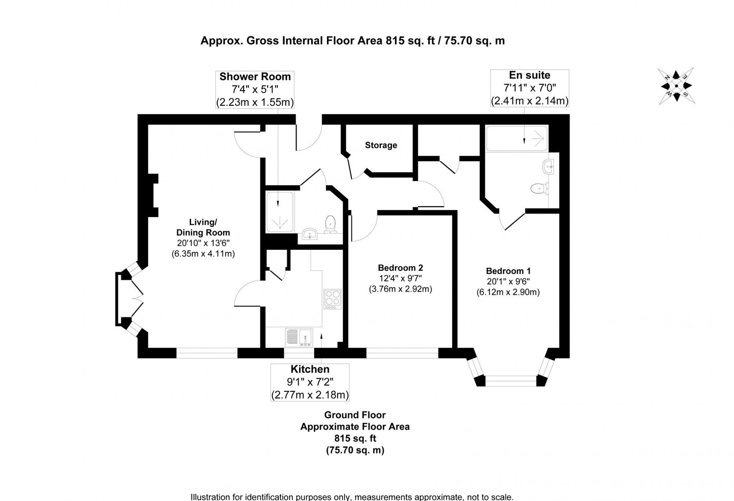 6 Cardinal Court Bishophill Junior, , York Floorplan
