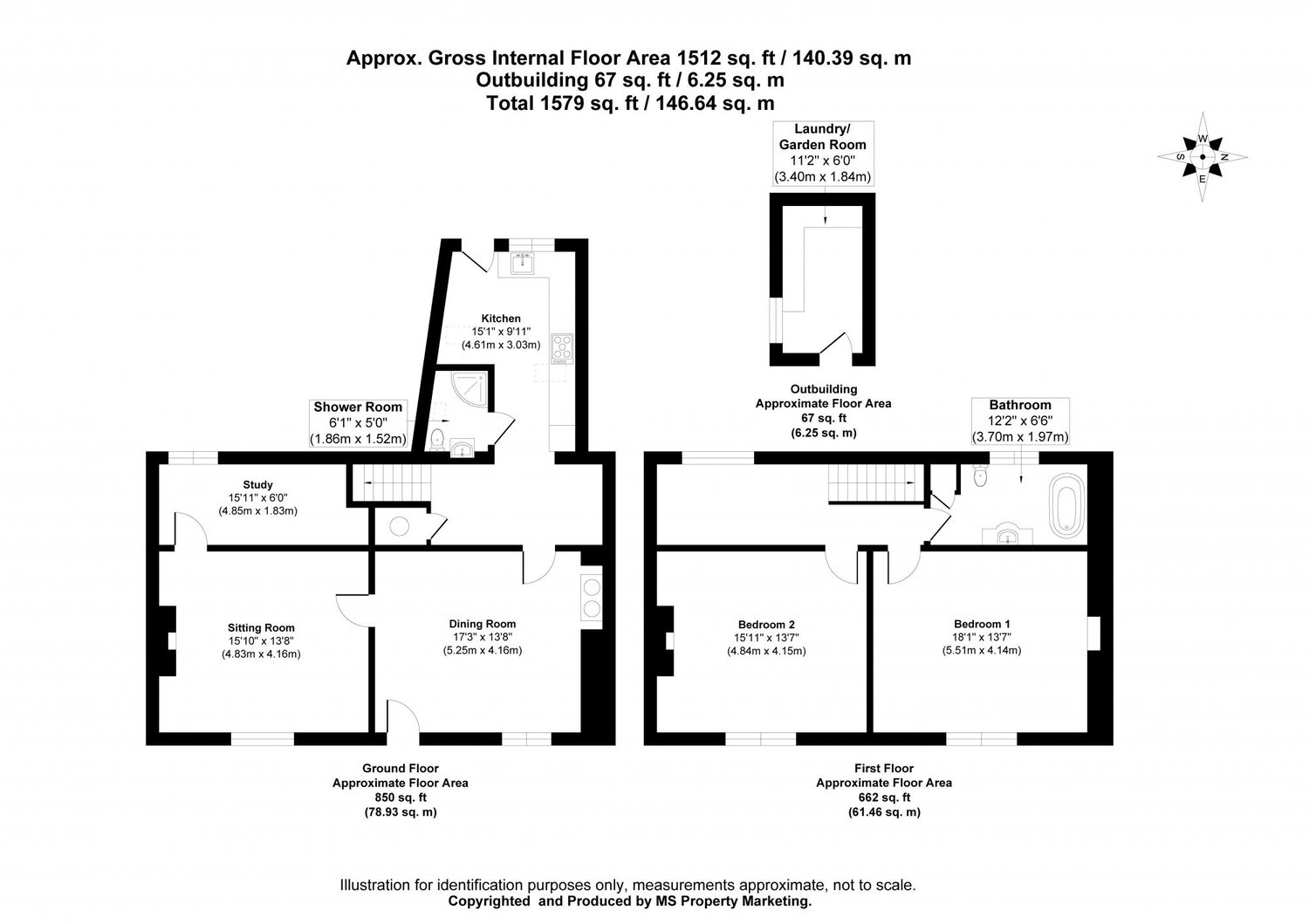 2 Post Office Row, Rawcliffe, Goole Floorplan
