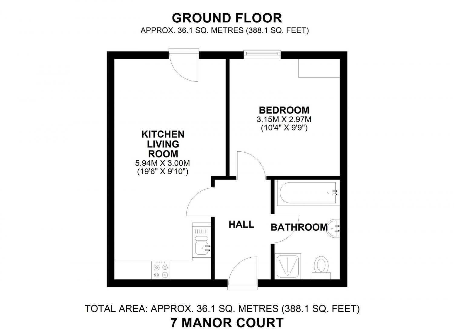 7 Manor Court Buttercrambe Road, Stamford Bridge, York Floorplan