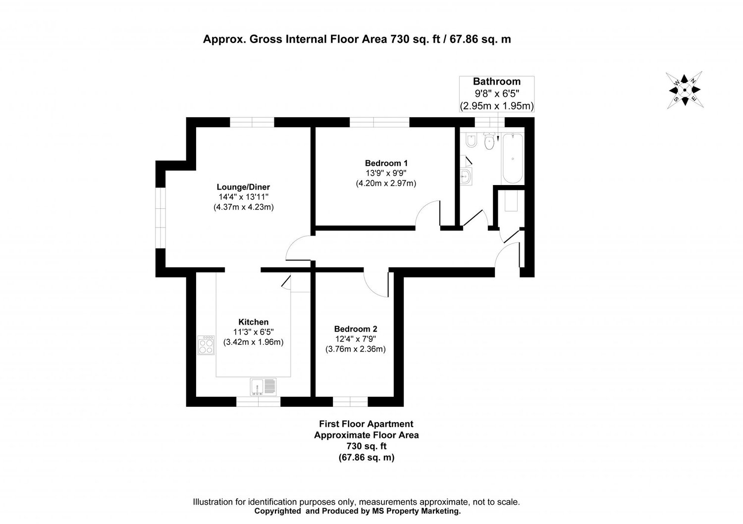 3 Chartwell Court, Pocklington, York Floorplan