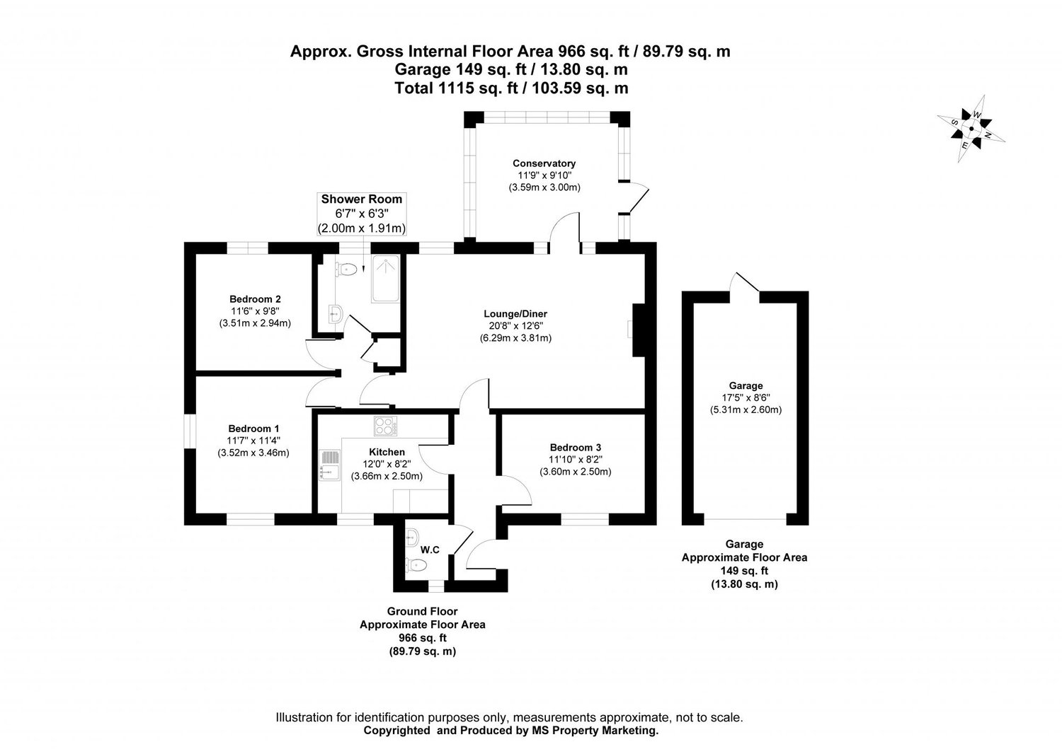 51 Moorfield Way, Wilberfoss, York Floorplan