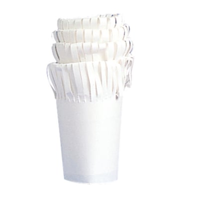 Papillot di cellulosa bianca