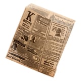 CARTA ANTIGRASSO APERTO 2 LATI FAST FOOD PFAS FREE 'TIMES' 32 G/M2 13x14 CM NATURALE PERGAMANA ANTIGRASSI (1000 UNITÀ)