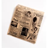 CARTA ANTIGRASSO APERTO 2 LATI FAST FOOD PFAS FREE 'TIMES' 34 G/M2 17x18 CM NATURALE PERGAMANA ANTIGRASSI (1000 UNITÀ)