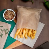 SACCHETTI PER FRITTURA PFAS FREE  34 G/M2 12x12 CM NATURALE PERGAMANA ANTIGRASSI (1000 UNITÀ)