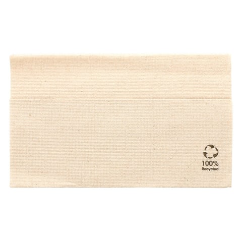 TOVAGLIOLI MASTER SERVIS ECOLABEL 1 VELO FEEL GREEN  23 G/M2 33x33 CM NATURALE TISSUE RICICLATO (4800 UNITÀ)
