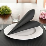 TOVAGLIOLI ECOLABEL DOUBLE POINT  18 G/M2 39x39 CM NERO TISSUE (1200 UNITÀ)