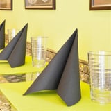 TOVAGLIOLI ECOLABEL DOUBLE POINT  18 G/M2 39x39 CM NERO TISSUE (1200 UNITÀ)