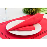 TOVAGLIOLI ECOLABEL 2 VELI  18 G/M2 39x39 CM ROSSO TISSUE (1600 UNITÀ)