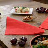 TOVAGLIOLI ECOLABEL 2 VELI  18 G/M2 39x39 CM ROSSO TISSUE (1600 UNITÀ)