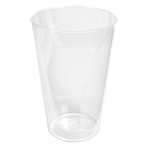 BICCHIERE INIETTATO  400 ML Ø 8,5/6x13 CM TRASPARENTE PS (500 UNITÀ)