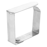 CLIP FERMA TOVAGLIA   4,7x4x1,2 CM METALLO ACCIAIO (144 UNITÀ)