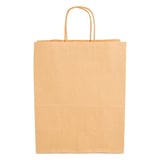 SACCHETTI SOS CON MANICI  80 G/M2 26+14x32 CM NATURALE KRAFT (250 UNITÀ)