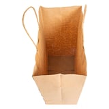 SACCHETTI SOS CON MANICI  80 G/M2 26+14x32 CM NATURALE KRAFT (250 UNITÀ)