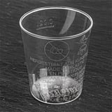 BICCHIERE DA LIQUORE INIETTATO  20 ML Ø 3,7/2,8x4,2 CM TRASPARENTE PS (2700 UNITÀ)
