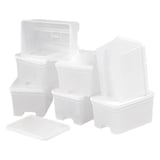 VASCHETTE + COPERCHI  220 ML 9x6,5x5 CM TRASLUCIDO PP (240 UNITÀ)