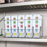 MODULO CONSERVATIVO 5 VASCHETTE   12x10,5x28,4 CM BIANCO HDPE (1 UNITÀ)
