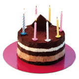24 U. CANDELINE COMPLEANNO + 12 SUPPORTI   8 CM COLORI VARIE CERA (1 UNITÀ)