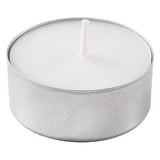 100 U. CANDELE SCALDAPIATTI   Ø3,8x1,6 CM BIANCO KEROSENE (1 UNITÀ)