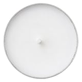 100 U. CANDELE SCALDAPIATTI   Ø3,8x1,6 CM BIANCO KEROSENE (1 UNITÀ)
