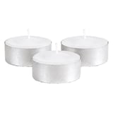100 U. CANDELE SCALDAPIATTI   Ø3,8x1,6 CM BIANCO KEROSENE (1 UNITÀ)