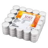 100 U. CANDELE SCALDAPIATTI   Ø3,8x1,6 CM BIANCO KEROSENE (1 UNITÀ)
