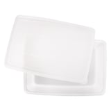 RECIPIENTE PER ALIMENTI + COPERCHIO INCLUSO  3150 ML 26x18x10 CM BIANCO PP (1 UNITÀ)