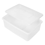 RECIPIENTE PER ALIMENTI + COPERCHIO INCLUSO  3150 ML 26x18x10 CM BIANCO PP (1 UNITÀ)
