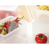 RECIPIENTE PER ALIMENTI + COPERCHIO INCLUSO  3150 ML 26x18x10 CM BIANCO PP (1 UNITÀ)