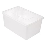 RECIPIENTE PER ALIMENTI + COPERCHIO INCLUSO  6750 ML 30x20x15 CM BIANCO PP (1 UNITÀ)