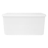 RECIPIENTE PER ALIMENTI + COPERCHIO INCLUSO  6750 ML 30x20x15 CM BIANCO PP (1 UNITÀ)