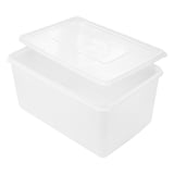 RECIPIENTE PER ALIMENTI + COPERCHIO INCLUSO  6750 ML 30x20x15 CM BIANCO PP (1 UNITÀ)