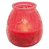 CANDELE IN BICCHIERE 'MONARCH'  9,5x9,5 CM ROSSO KEROSENE (24 UNITÀ)