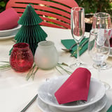 CANDELE IN BICCHIERE 'MONARCH'  9,5x9,5 CM ROSSO KEROSENE (24 UNITÀ)