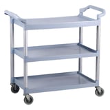 CARRELLO DI SERVIZIO 3 LIVELLI ARROW  103,5x49x95 CM GRIGIO HDPE (1 UNITÀ)