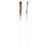 DECORAZIONI PER GELATI - IRIDESCENTI   23,5 (h) CM COLORI VARIE LEGNO (100 UNITÀ)