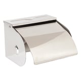 DISTRIBUTORE CARTA IGIENICA DOMESTICO   12,5x10x9,5 CM ARGENTO ACCIAIO INOX (1 UNITÀ)